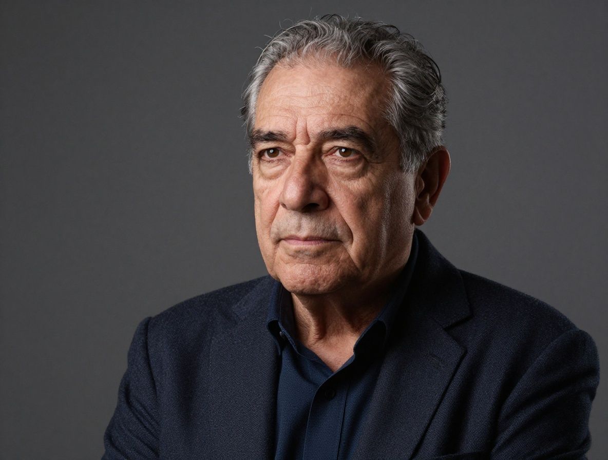 Retrato de Jorge M., hombre de unos 55 años con expresión serena y canosa, de aspecto reflexivo